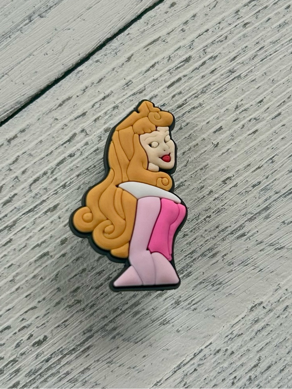 Pink Princess Character Crocs Charm